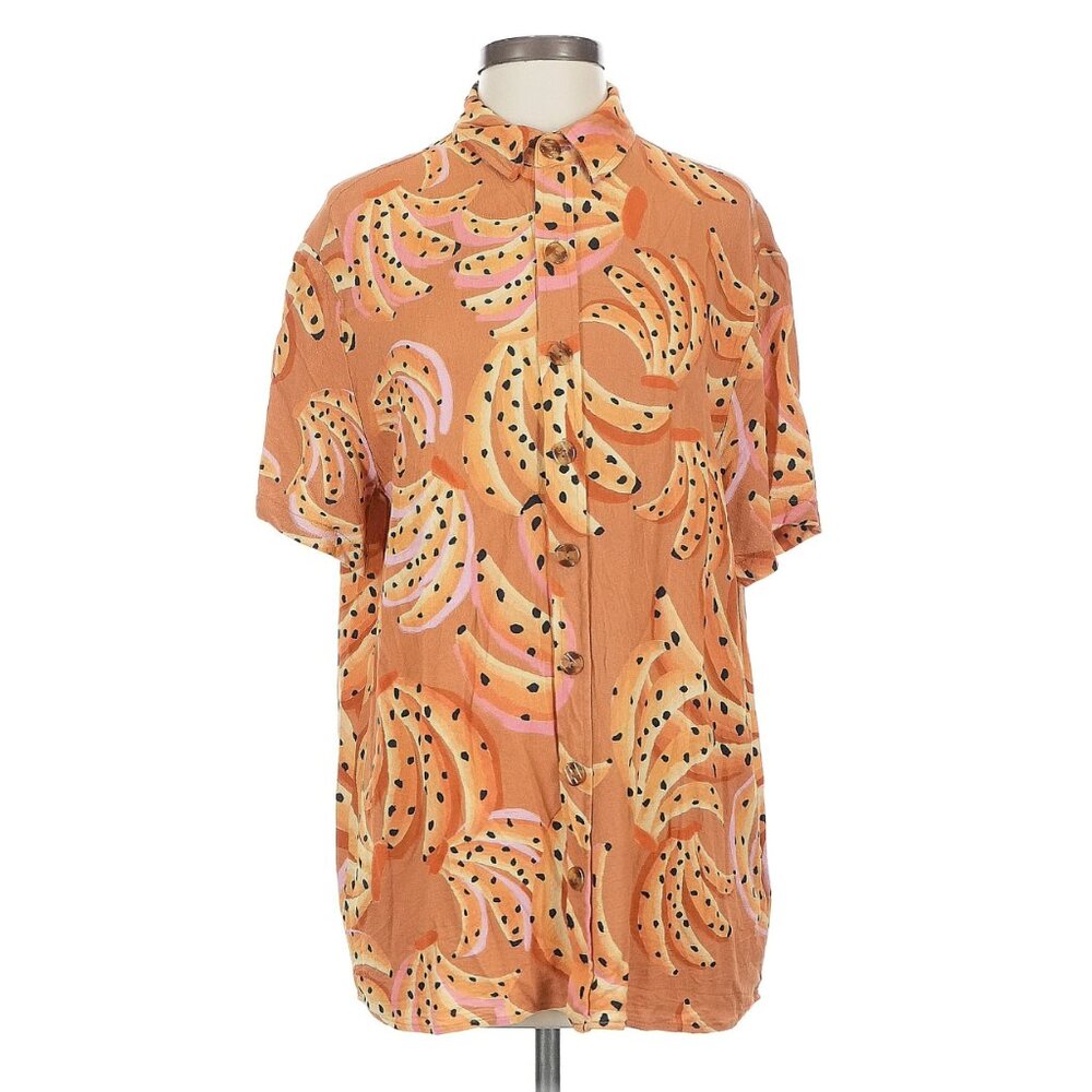 FARM Rio Short Sleeve Button Down Uni Blouse